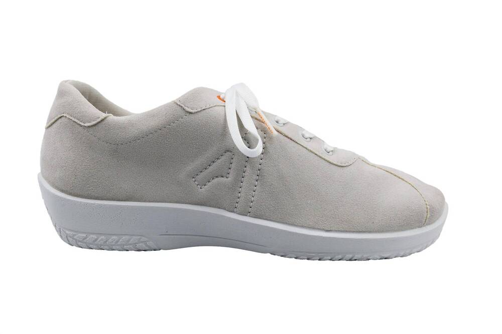 NEW ARCOPEDICO women's diamond shoes in silver/light grey sole